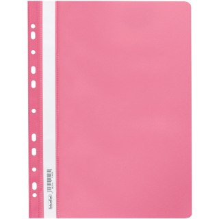 Skoroszyt na dokumenty miękki A4 wpinany do segregatora 20 sztuk różowy SPP-02-10 BIURFOL