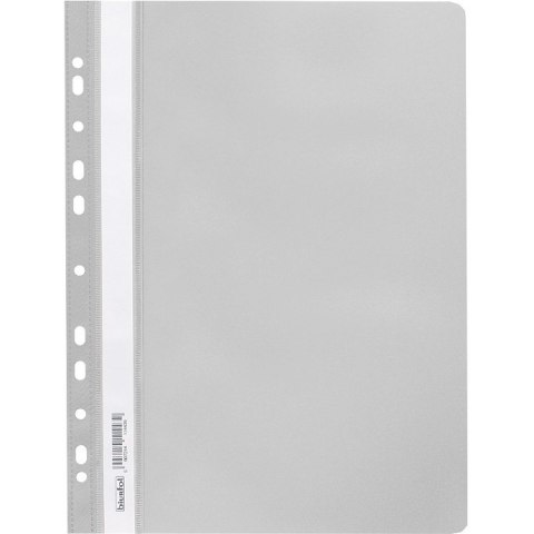 Skoroszyt na dokumenty miękki A4 wpinany do segregatora 20 sztuk szary SPP-02-07 BIURFOL