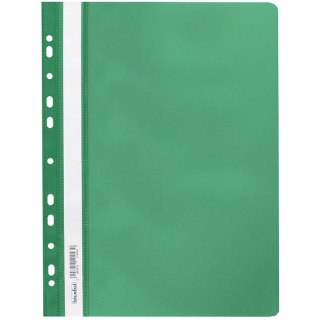 Skoroszyt na dokumenty miękki A4 wpinany do segregatora 20 sztuk zielony SPP-02-02 BIURFOL