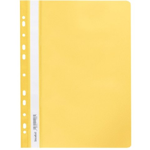 Skoroszyt na dokumenty miękki A4 wpinany do segregatora 20 sztuk żółty SPP-02-04 BIURFOL