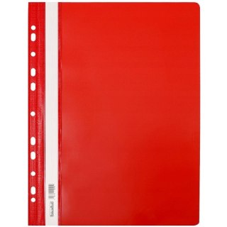 Skoroszyt na dokumenty twardy A4 wpinany do segregatora 10 sztuk czerwony SH-01-01 BIURFOL