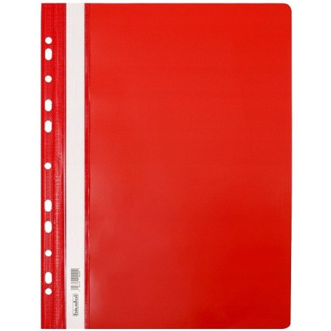 Skoroszyt na dokumenty twardy A4 wpinany do segregatora 10 sztuk czerwony SH-01-01 BIURFOL