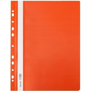 Skoroszyt na dokumenty twardy A4 wpinany do segregatora 10 sztuk pomarańczowy SH-01-08 BIURFOL