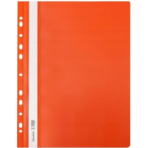 Skoroszyt na dokumenty twardy A4 wpinany do segregatora 10 sztuk pomarańczowy SH-01-08 BIURFOL