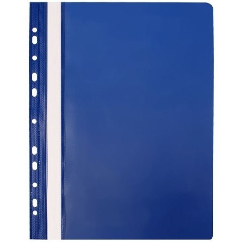 Skoroszyt na dokumenty twardy A4 wpinany do segregatora 10 sztuk granatowy NATUNA