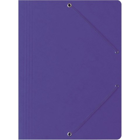 Teczka na dokumenty z gumką A4 preszpanowa fioletowa 400087828 BANTEX