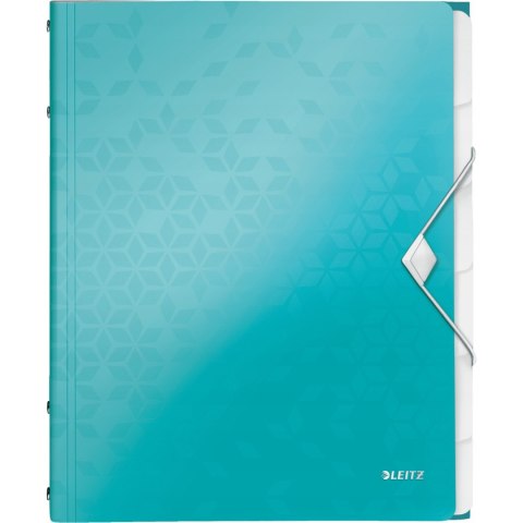 Teczka z gumką 6 przekładek turkusowa 46330051 LEITZ WOW