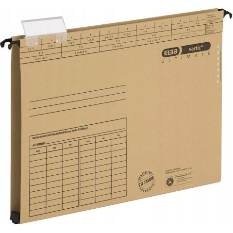 Teczka zawieszana na dokumenty A4 szeroka 20mm Vertic Ultimate 100552068 ELBA