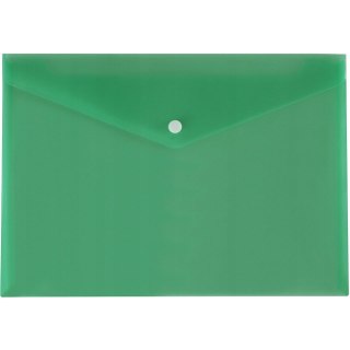 Teczka kopertowa na dokumenty A4 satyna PP zielona TKS-01-02 BIURFOL