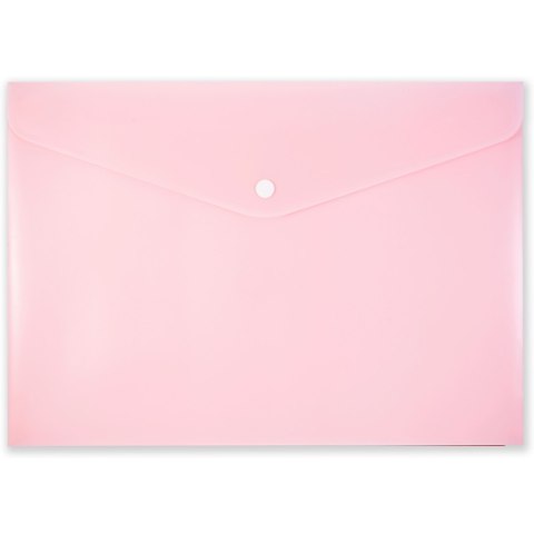 Teczka kopertowa na zatrzask A4 PP-113 różowa pastelowa TT7939 PENMATE