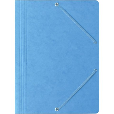 Teczka na dokumenty z gumką A4 preszpanowa jasna niebieska 400087825 BANTEX