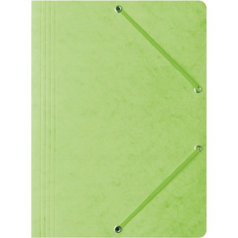 Teczka na dokumenty z gumką A4 preszpanowa jasna zielona 400087827 BANTEX