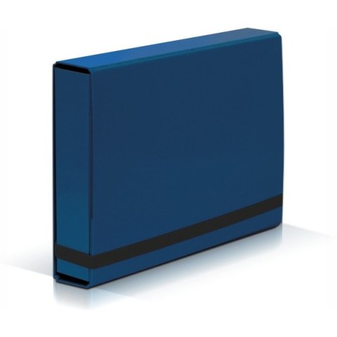 Teczka z gumką BOX CARIBIC niebieska 5cm 341/03 VAUPE