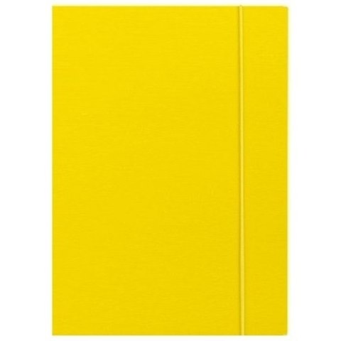 Teczka z gumką ekonomiczna NATUNA A4 (10szt) żółta 320g
