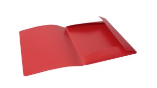Teczka z gumką szeroka na dokumenty A4 PP s.pomarańczy czerwona TGS-01-01 BIURFOL