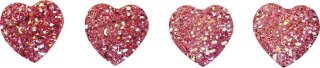 Kryształki samoprzylepne serca brokatowe 414523 TITANUM