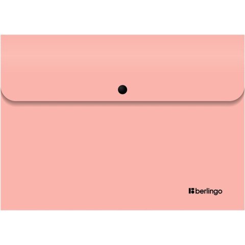 Teczka kopertowa zatrzaskowa BERLINGO A4 INSTINCT matowa różowa 352636