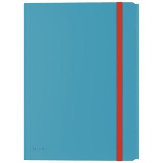 Teczka z gumką i kieszonką, PP, niebieska 46190061