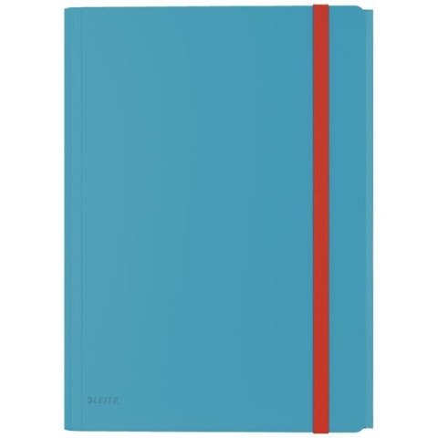 Teczka z gumką i kieszonką, PP, niebieska 46190061