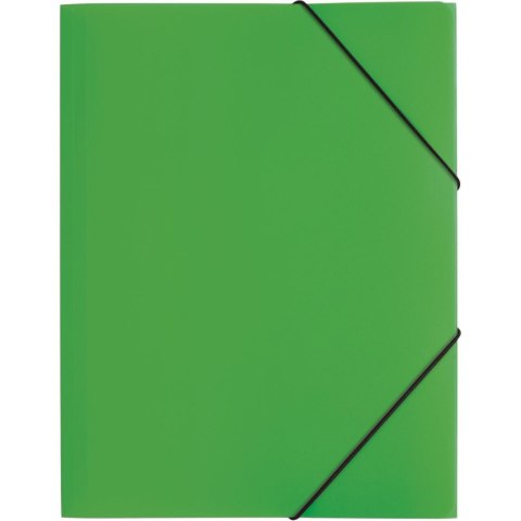 Teczka z gumkami, A4, PP, zielona P2161305 PAGNA