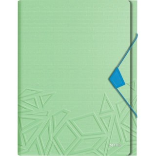 Teczka z przegródkami Leitz Urban Chic, PP, A4, mieści 250 kartek, zielona 39970050
