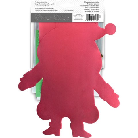 Dekoracja XMASS mikołaj z pianki 439859 TITANUM