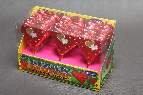 Lizak czekoladowy serce 21g LIMMES BIS (30szt) Lizak czekoladowy serce 21g LIMMES BIS (30szt)