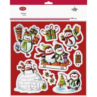 Naklejki wypukłe pingwiny mix 8szt. 487006 TITANUM