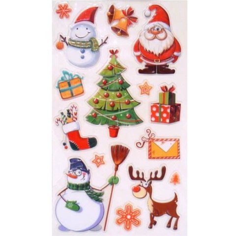 Naklejki wypukłe świąteczne motywy mix wzorów ARPEX