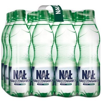 Woda mineralna NAŁĘCZOWIANKA 0.5L (12szt) mocniejszy gaz