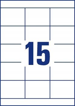 Etykiety ECONOMY białe A4 70x50.8mm ELA044 AVERY ZWECKFORM