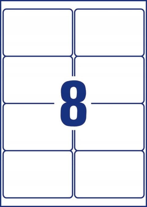 Etykiety foliowe A4 białe (10 arkuszy) 99,1x67,7mm L7914-10 do użytku zewnętrznego AVERY ZWECKFORM