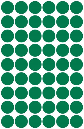 Etykiety kółka Q12mm zielone 3143 AVERY ZWECKFORM