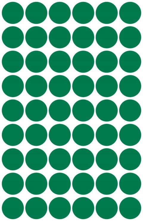 Etykiety kółka Q12mm zielone 3143 AVERY ZWECKFORM