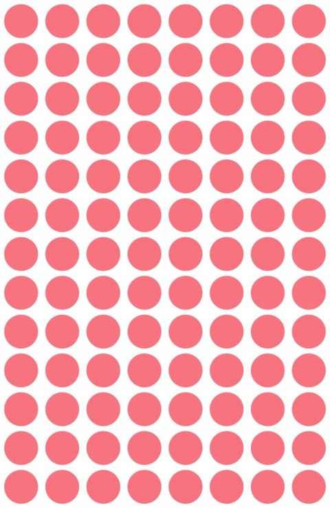 Etykiety kółka Q8mm neon czerwony 416szt 3177 AVERY ZWECKFORM