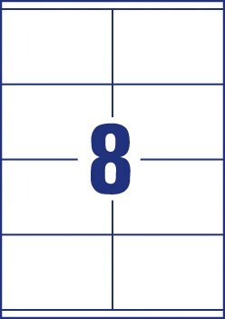 Etykiety ECONOMY A4 białe 105x70mm ELA036 AVERY ZWECKFORM