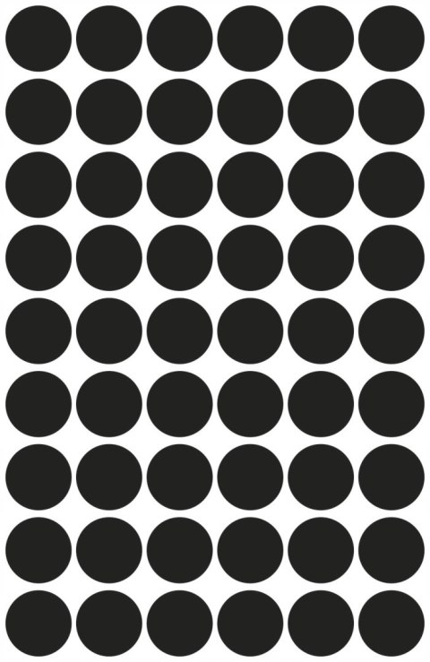 Etykiety kółka Q12mm trwałe czarne 3140 AVERY ZWECKFORM