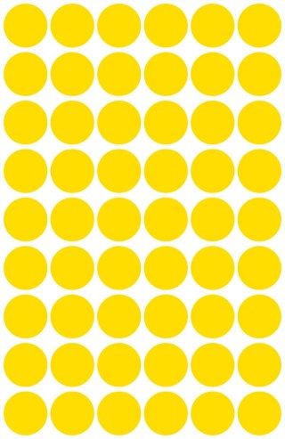 Etykiety kółka Q12mm żółte 3144 AVERY ZWECKFORM