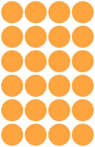 Etykiety kółka Q18mm pomarańczowe 3173 AVERY ZWECKFORM