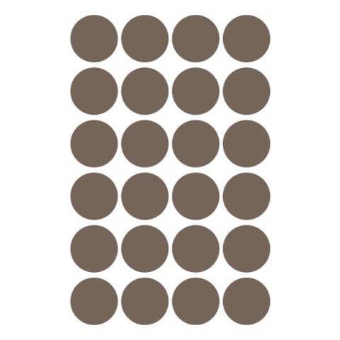 Trwałe kółka Q18mm 96szt/op szarobrązowe 3116 AVERY ZWECKFORM