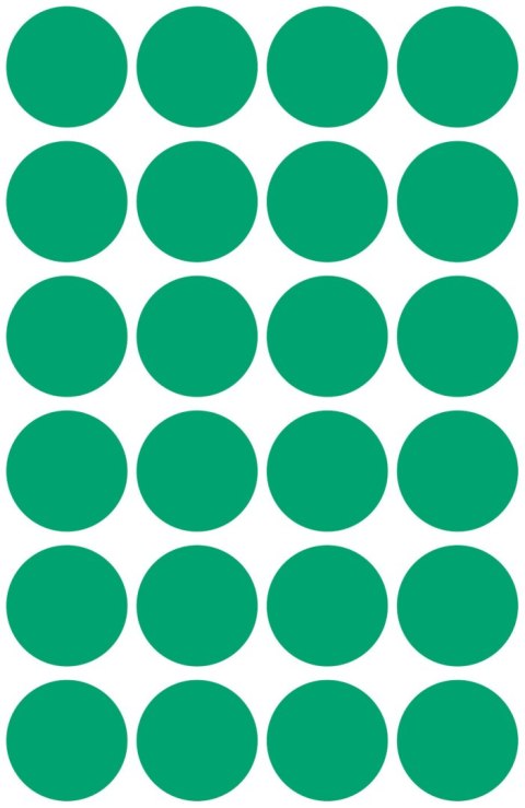 Trwałe kółka do zaznaczania 18mm 96szt./op. zielone 3006 AVERY ZWECKFORM