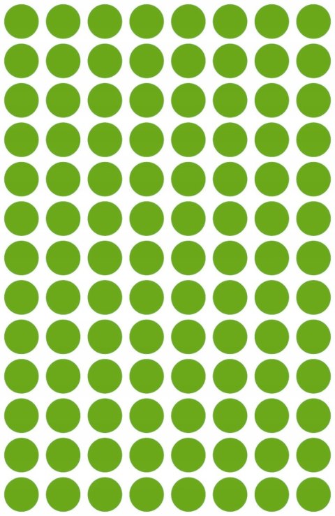 Usuwalne kółka 8mm 416szt./op. zielone 3592 AVERY ZWECKFORM