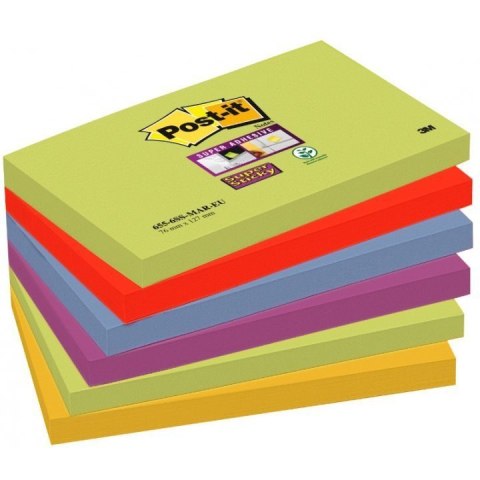 Bloczki 3M POST-IT 76x127mm MARRAKESZ 6x90k Super Sticky 70005251312 Bloczki 3M POST-IT 76x127mm MARRAKESZ 6x90k Super Sticky 70005251312