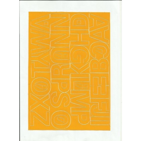 LITERY samoprzylepne 4cm (8) zielone ARTDRUK