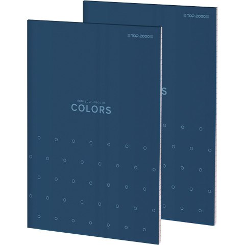 Blok notatnikowy w kratkę A4 notatnik 50 kartek COLORS 400169241 TOP 2000