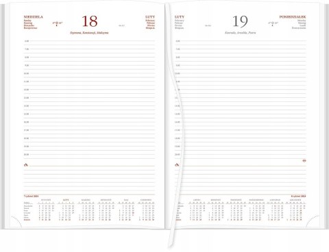 Kalendarz A4 VIVELLA czarny, dzienny papier biały 216A4DB Wokół Nas Kalendarz A4 VIVELLA czarny, dzienny papier biały 216A4DB Wokół Nas