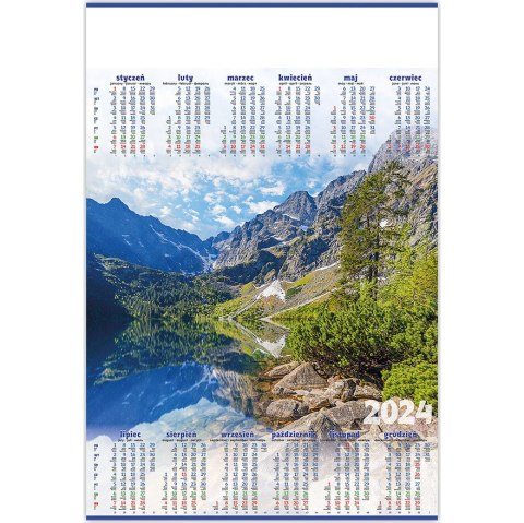 Kalendarz Plakatowy B1, P01 MORSKIE OKO 67x98cm TELEGRAPH