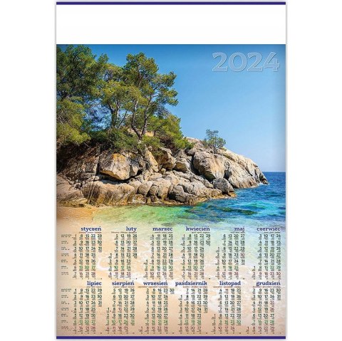 Kalendarz Plakatowy B1, P07 POTOK 67x98cm TELEGRAPH