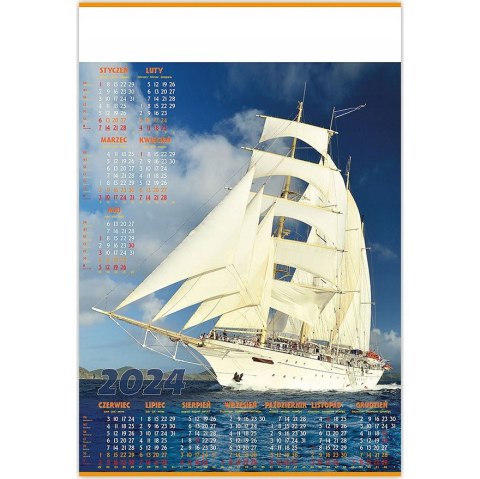 Kalendarz Plakatowy B1, P08 MAPA 67x98cm TELEGRAPH