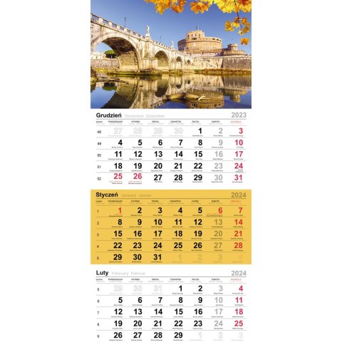 Kalendarz trójdzielny(H) ULICZKA T-106T-08 Michalczyk i Prokop